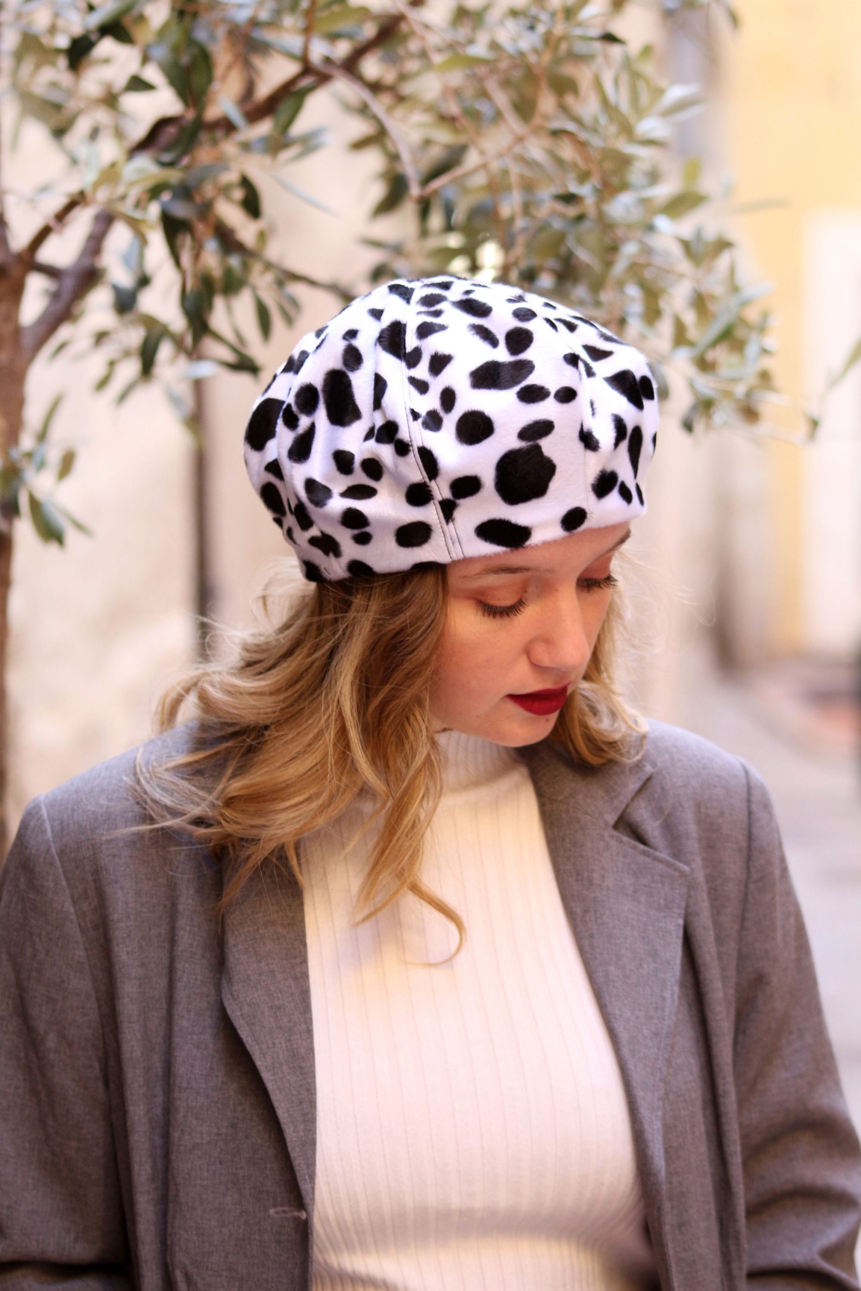 Polka Dot Beret